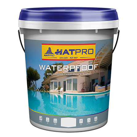 sơn chông thấm pha xi măng